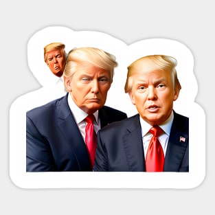 Trumping the Meme Game: CEO Donald Trump at Meme University Sticker